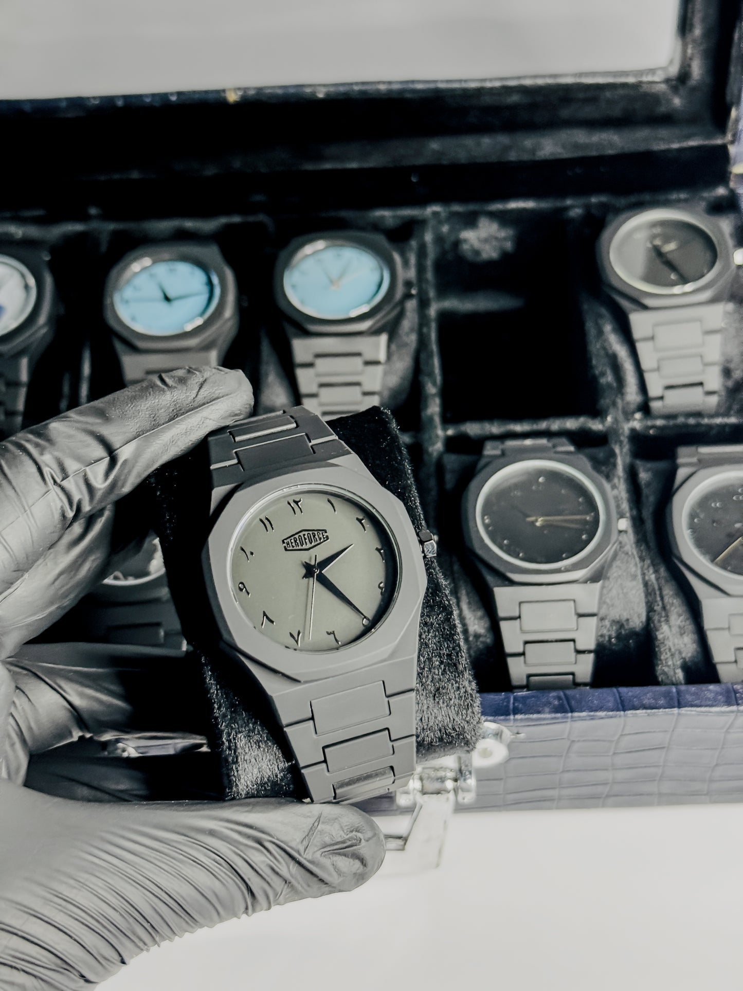 Black Arabic Aura Watch - Hero Face