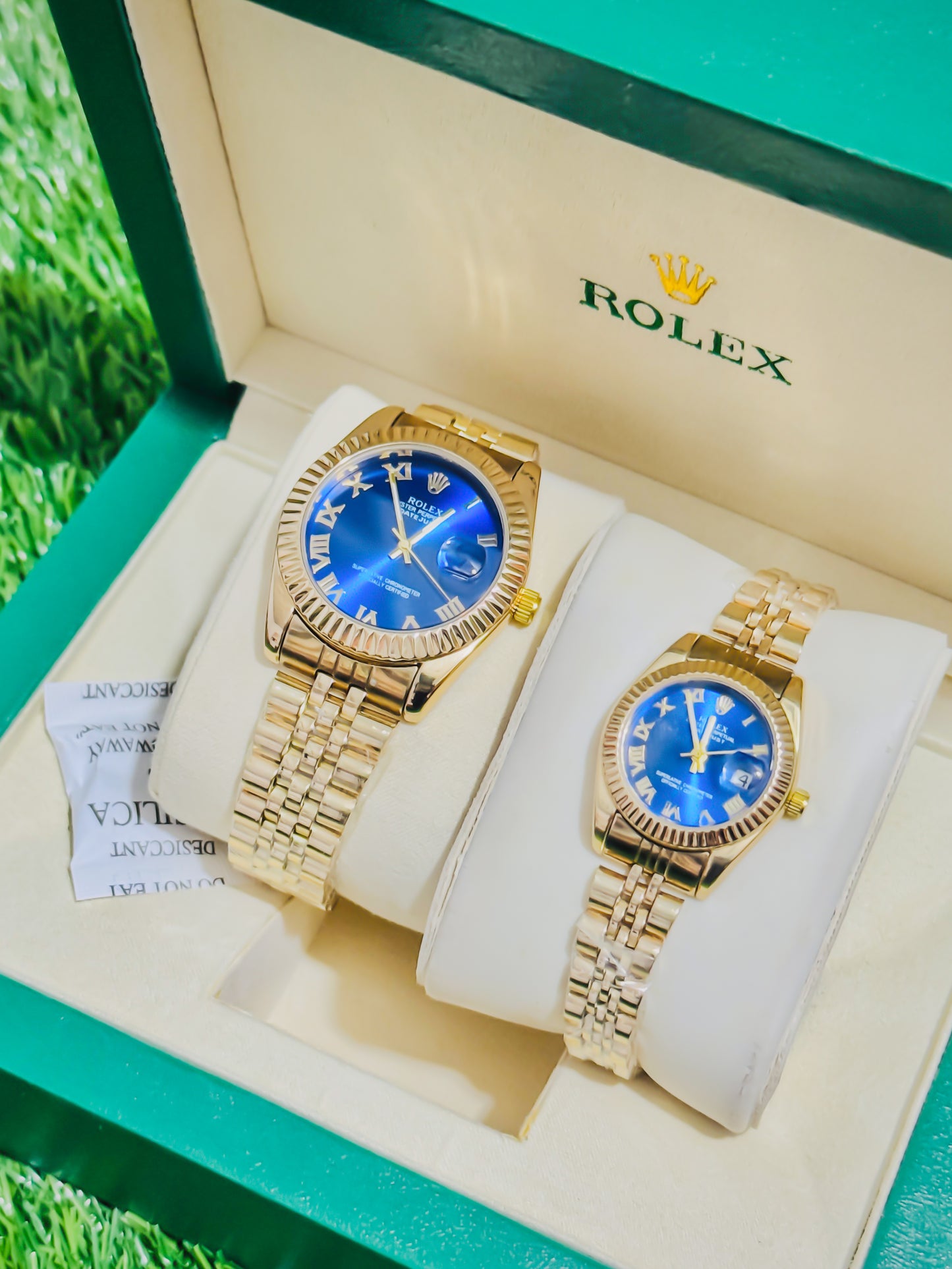 Rolex Royale Golden - Blue Dial Couple Edition