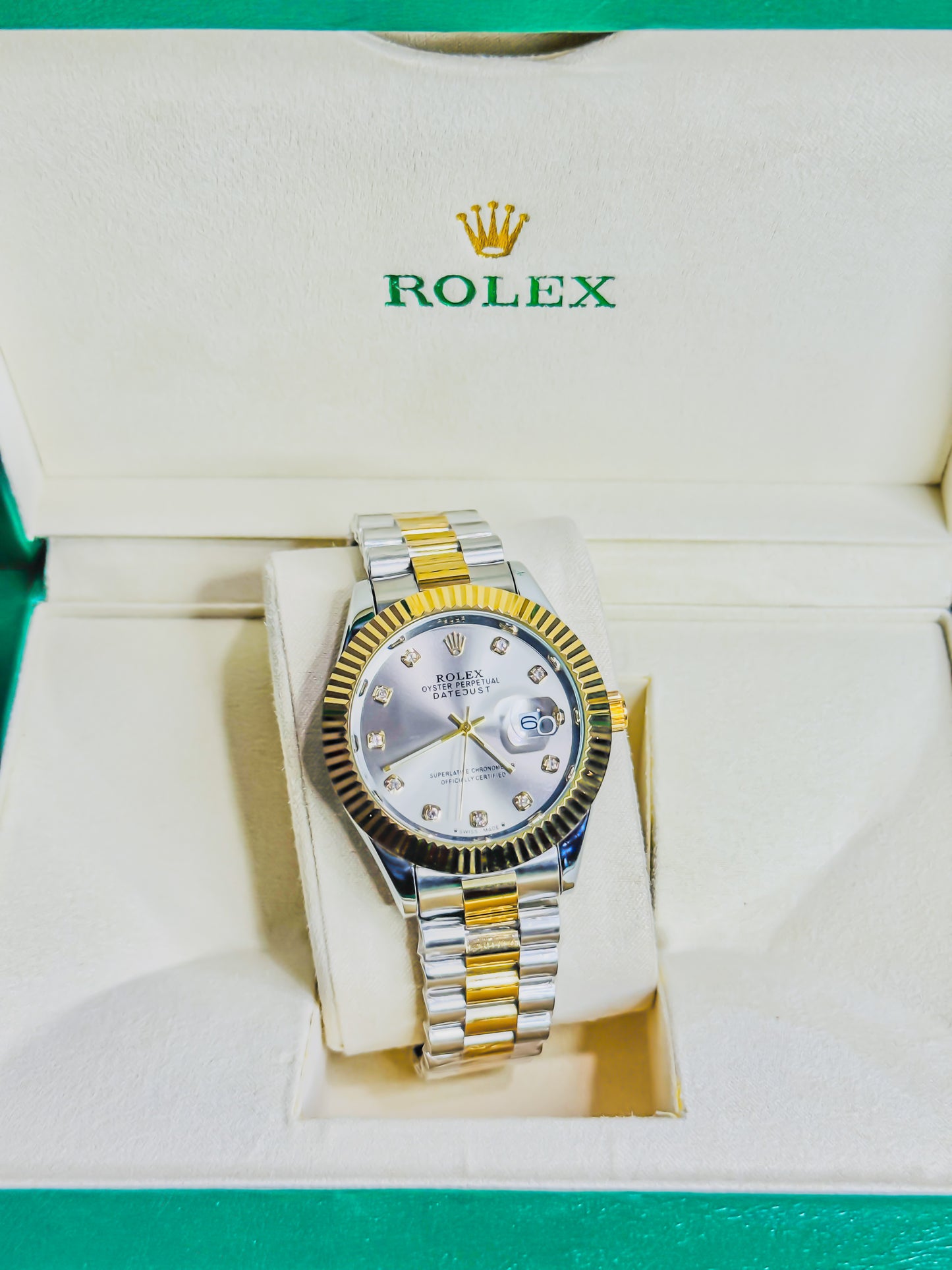 Rolex Royale Date Just - Dual Gold & Silver