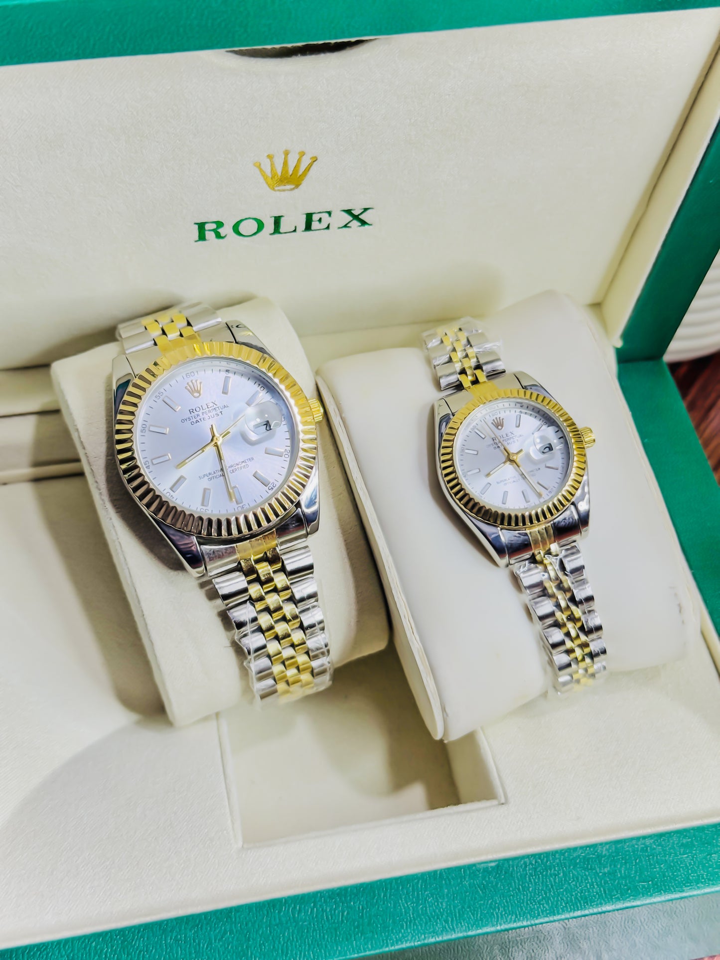 Rolex Royal Date Just – Premium Couple Set