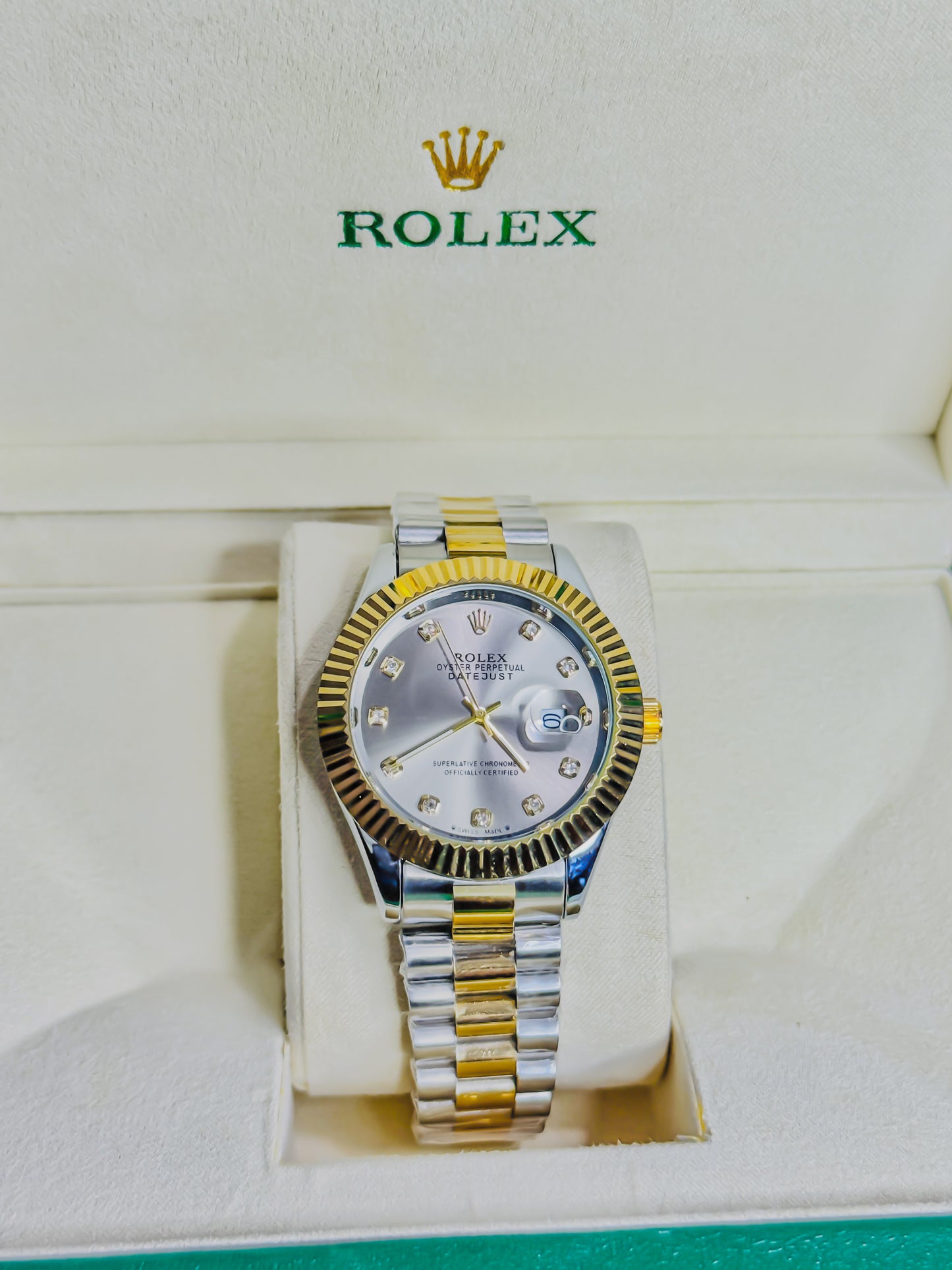 Rolex Royale Date Just - Dual Gold & Silver
