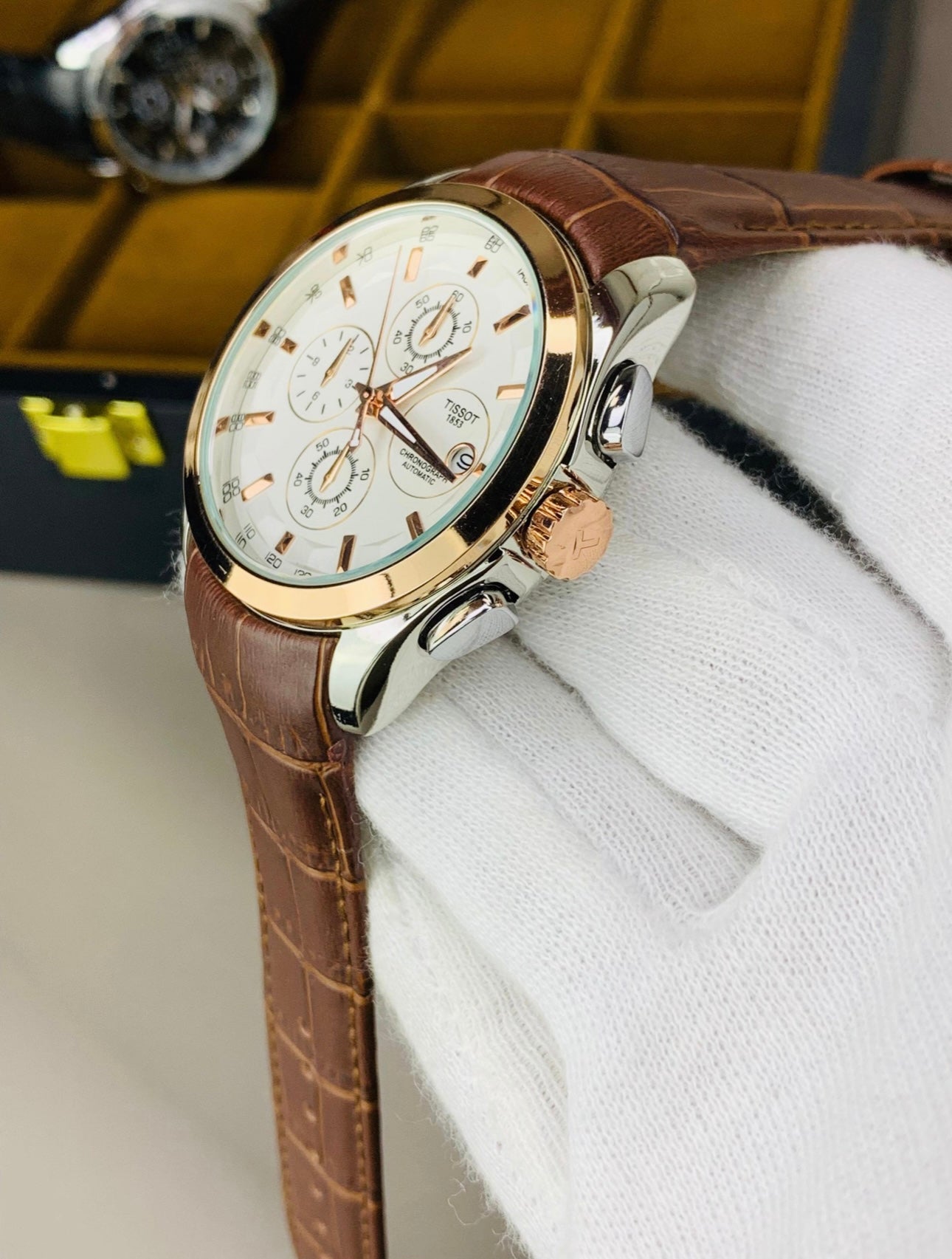 Tissot Chronograph Brown - Leather Edition