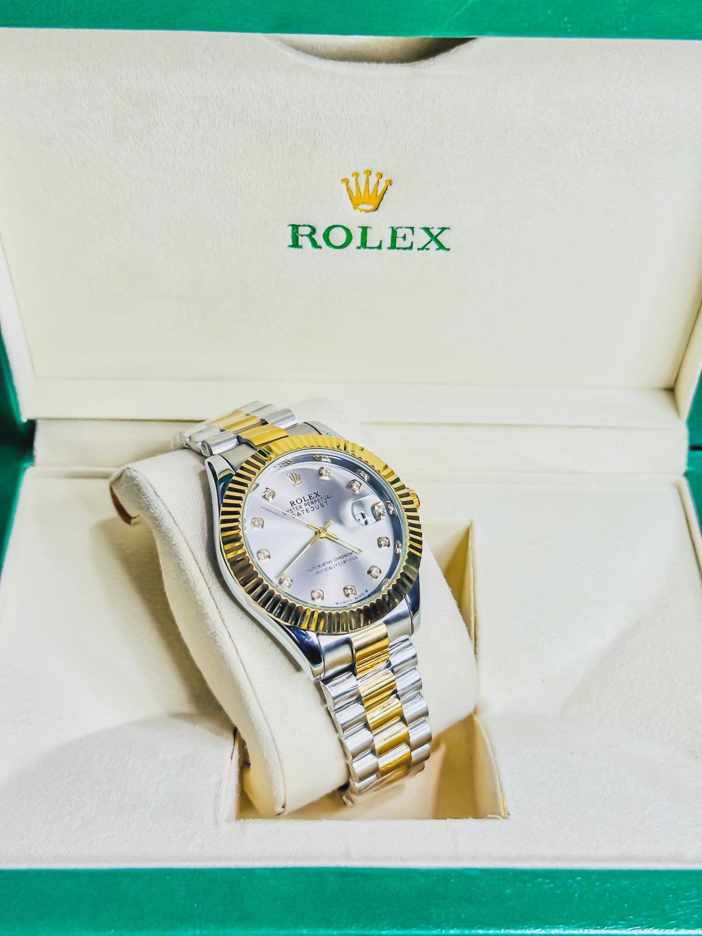 Rolex Royale Date Just - Dual Gold & Silver