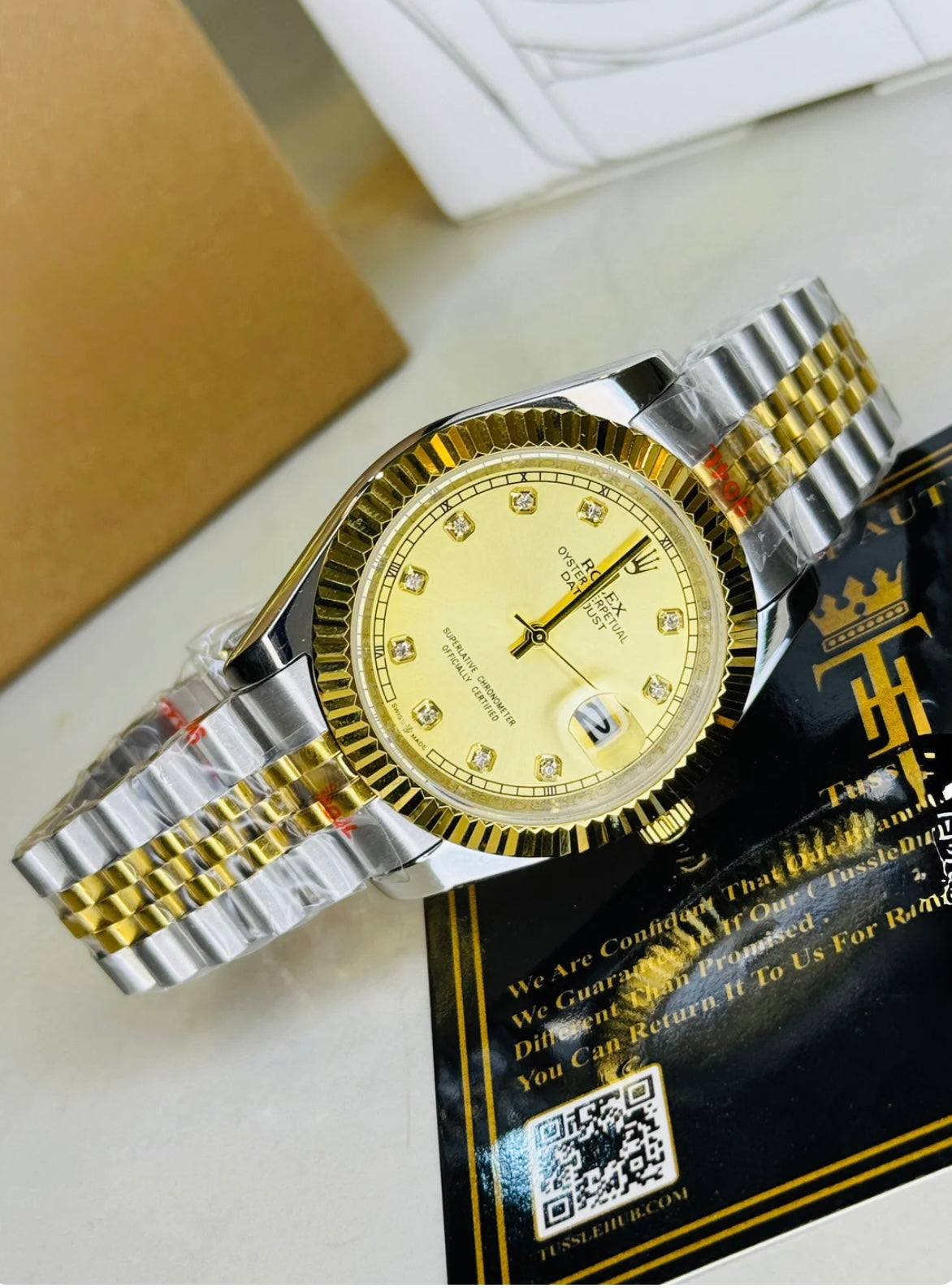 Rolex Royale Date Just - Dual Silver & Gold