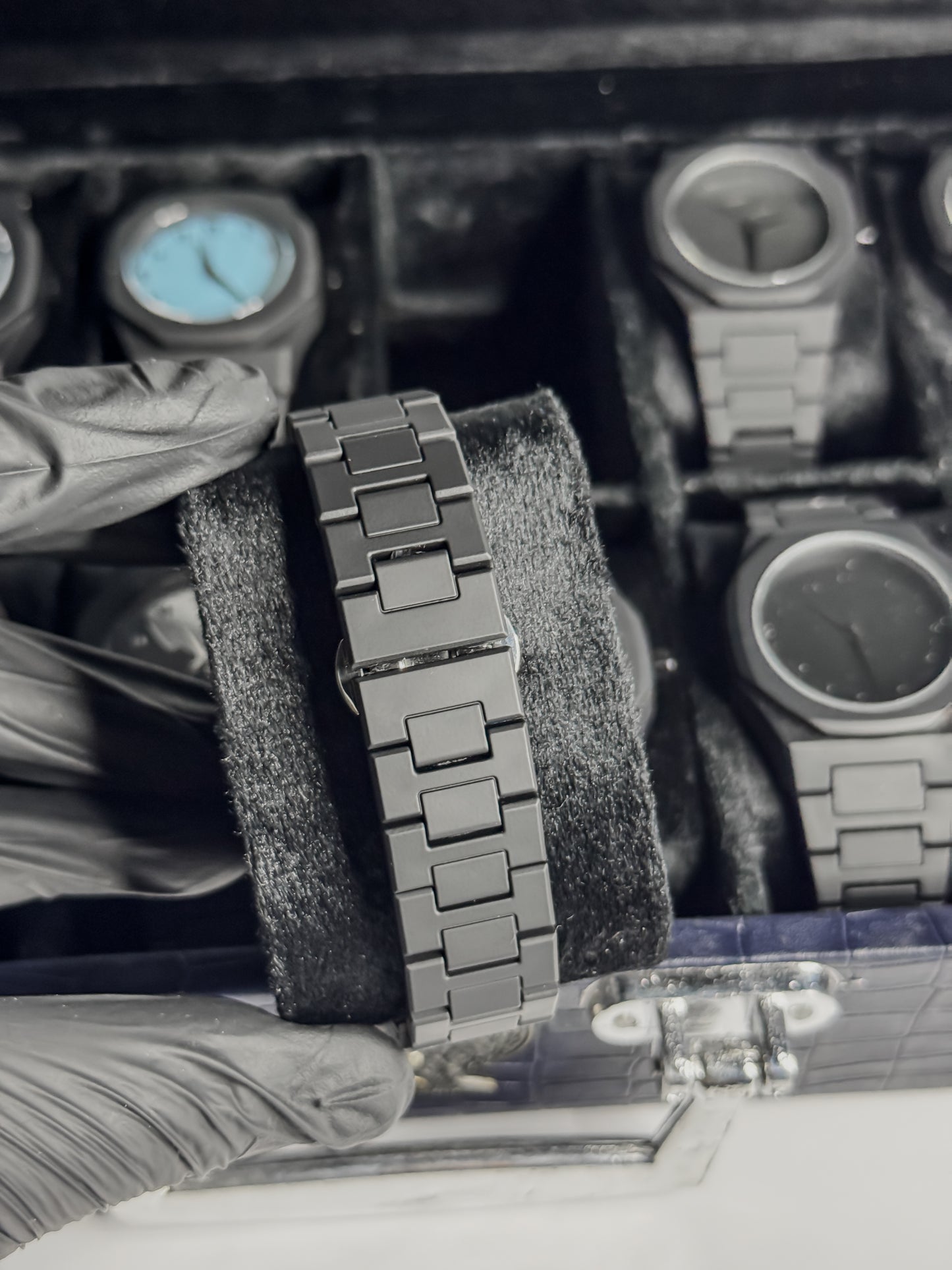 Arabic Aura Watch Blue & White Dial