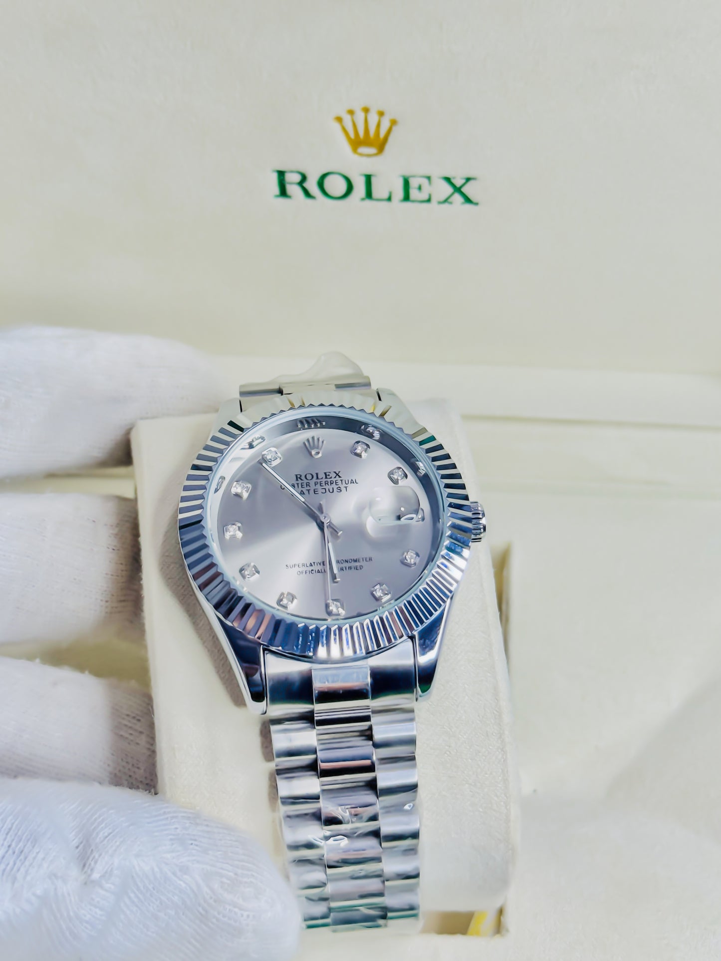 Rolex Royale Date Just - Silver