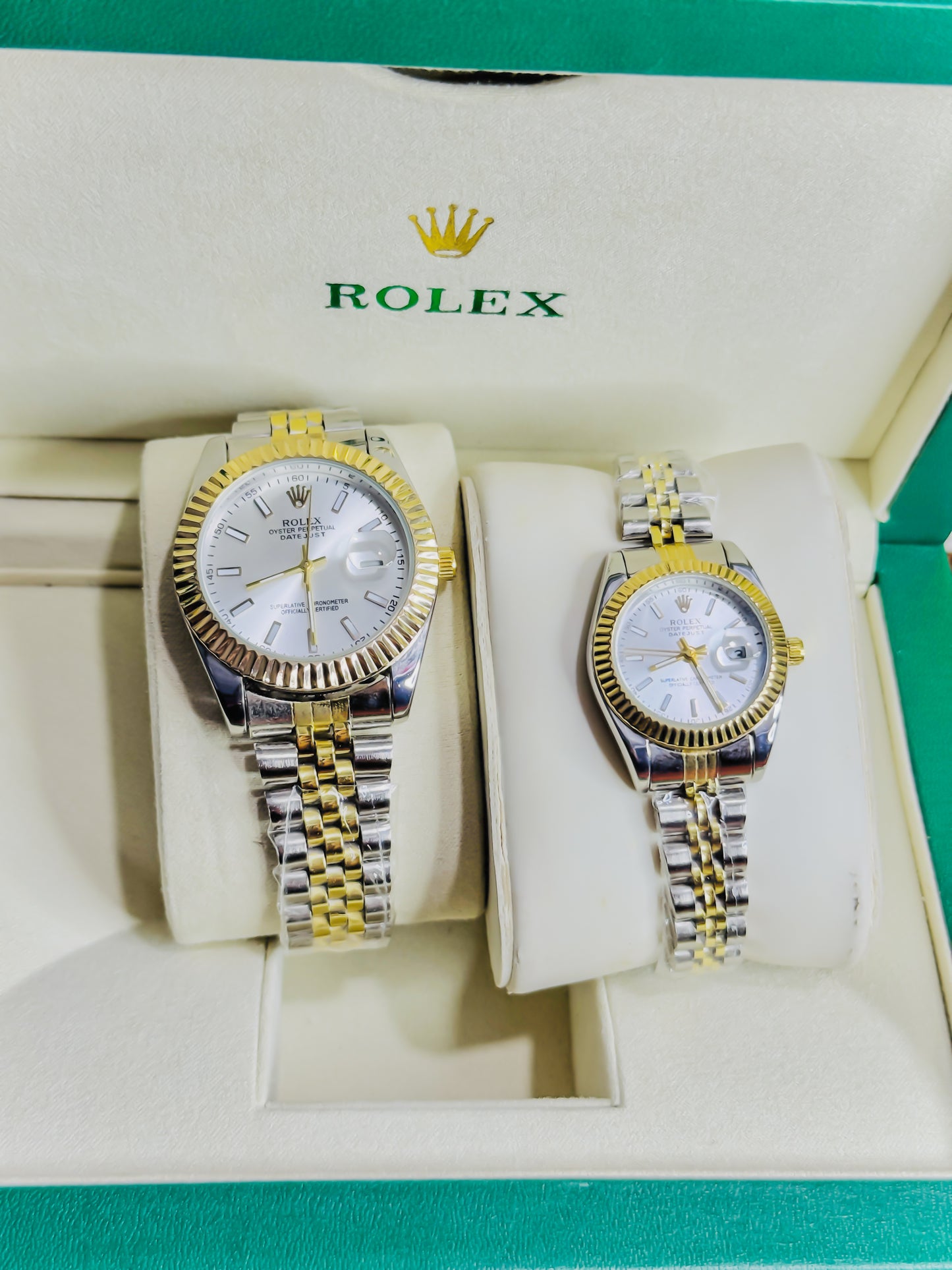 Rolex Royal Date Just – Premium Couple Set