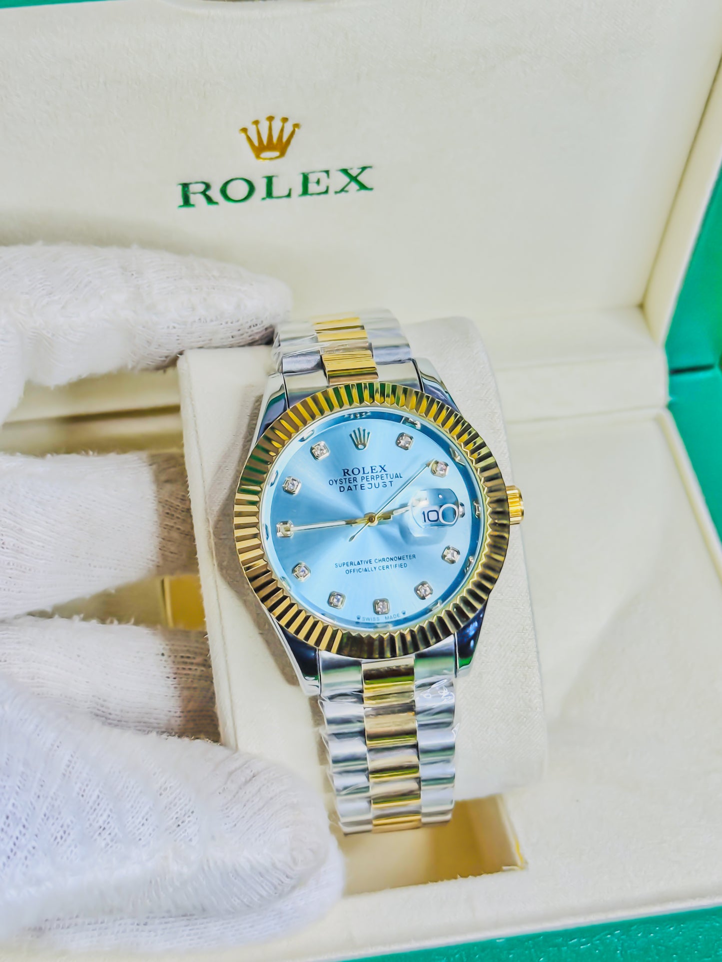 Rolex Royale Date Just - Dual Tiffany Dial