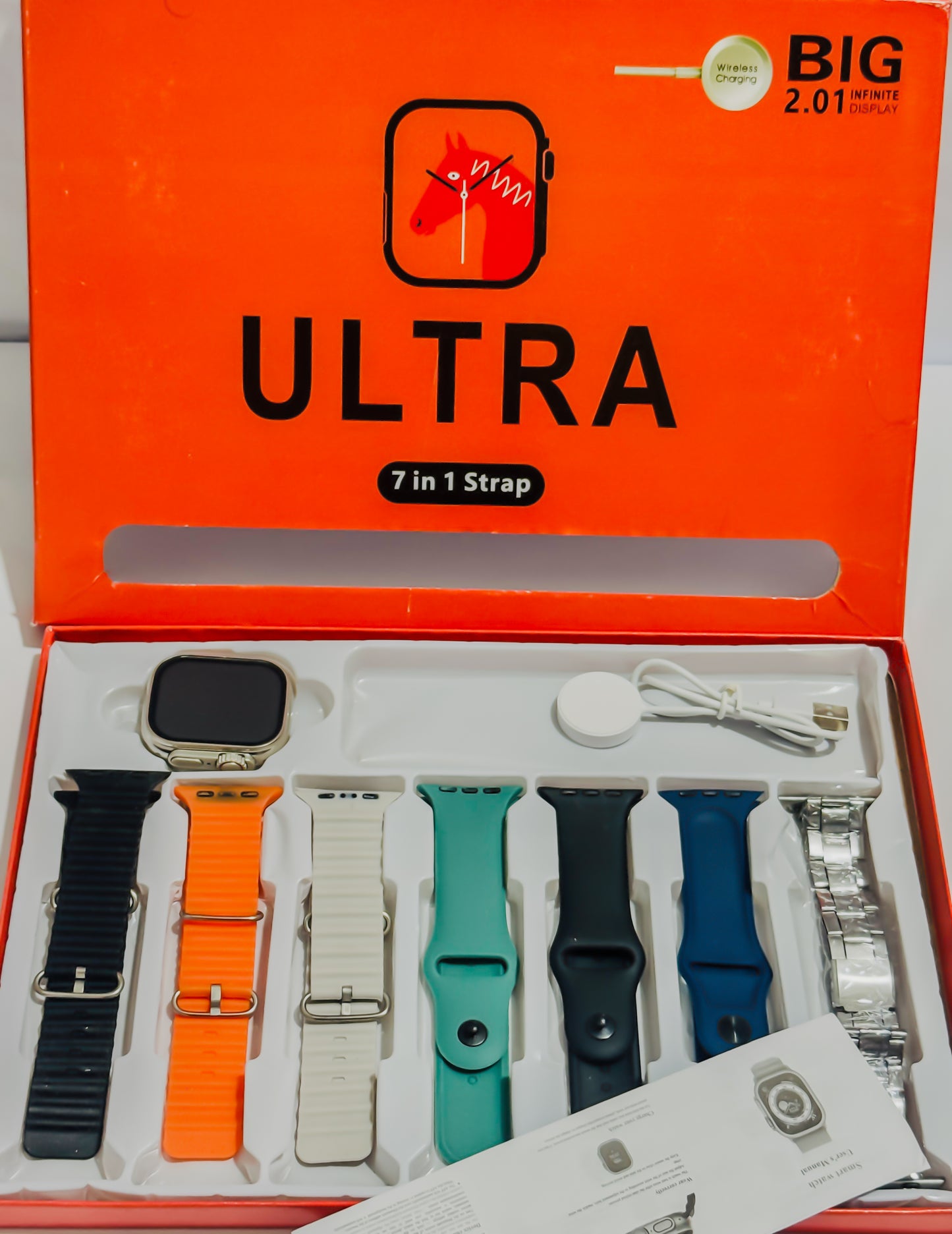 Ultra Smart Watch With 7 Straps