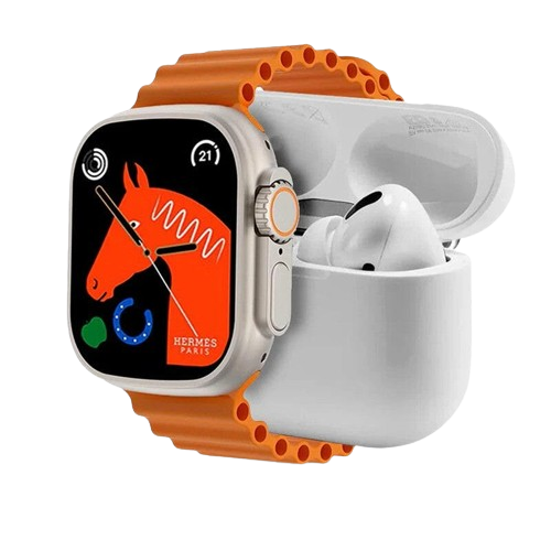 I20 Ultra Smart Watch With Earbuds And 7 Straps