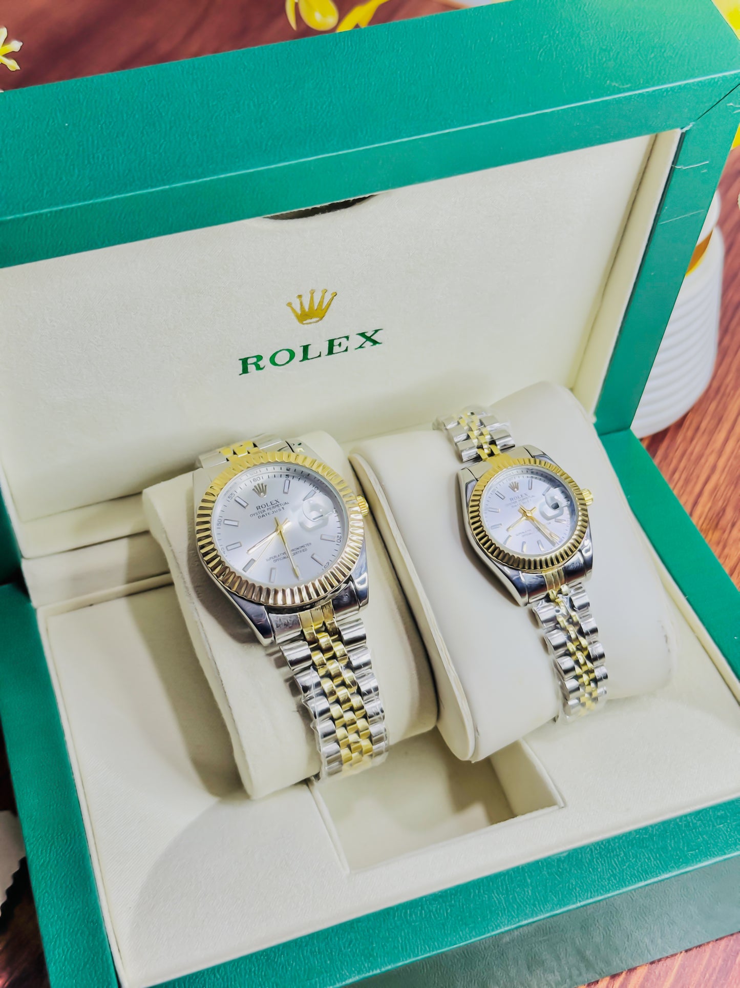 Rolex Royal Date Just – Premium Couple Set
