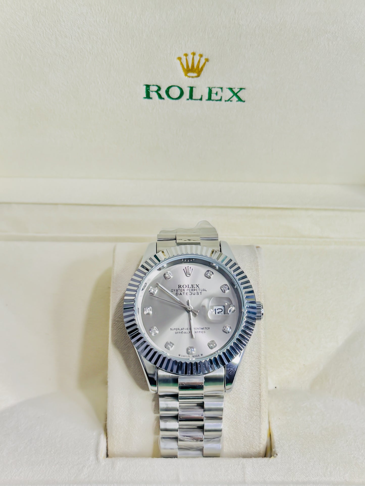 Rolex Royale Date Just - Silver