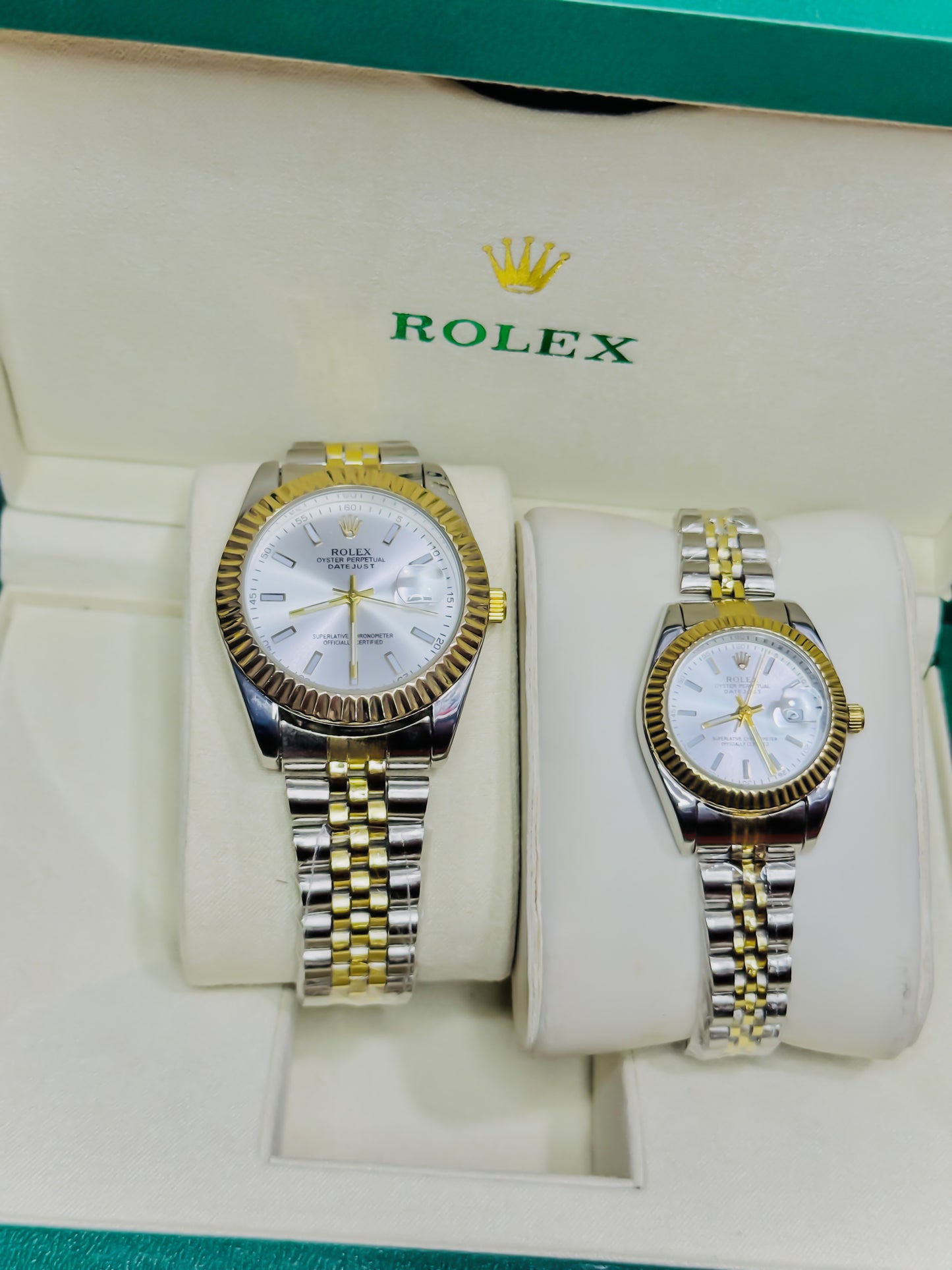 Rolex Royal Date Just – Premium Couple Set