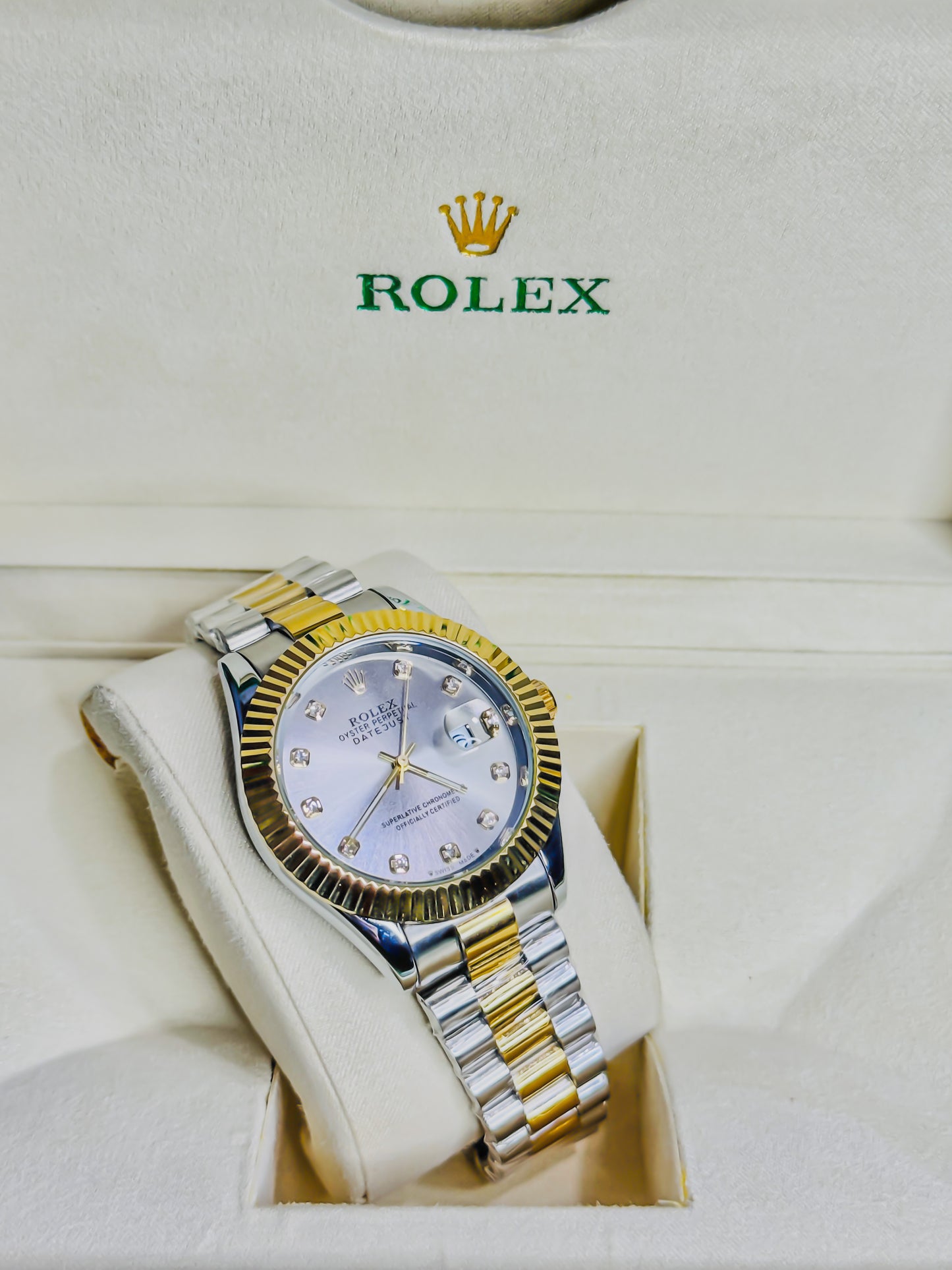 Rolex Royale Date Just - Dual Gold & Silver