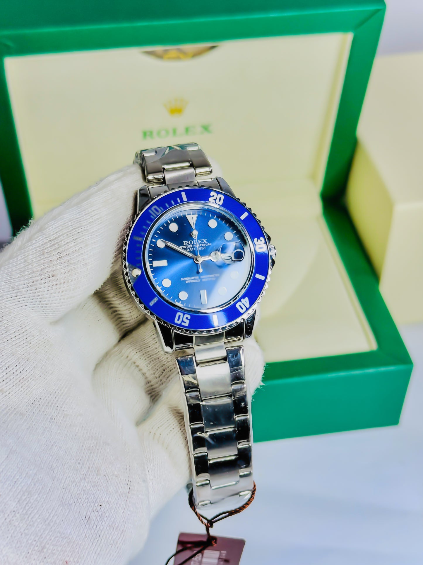 Rolex DeepSea Noir – Premium Silver-Blue Edition