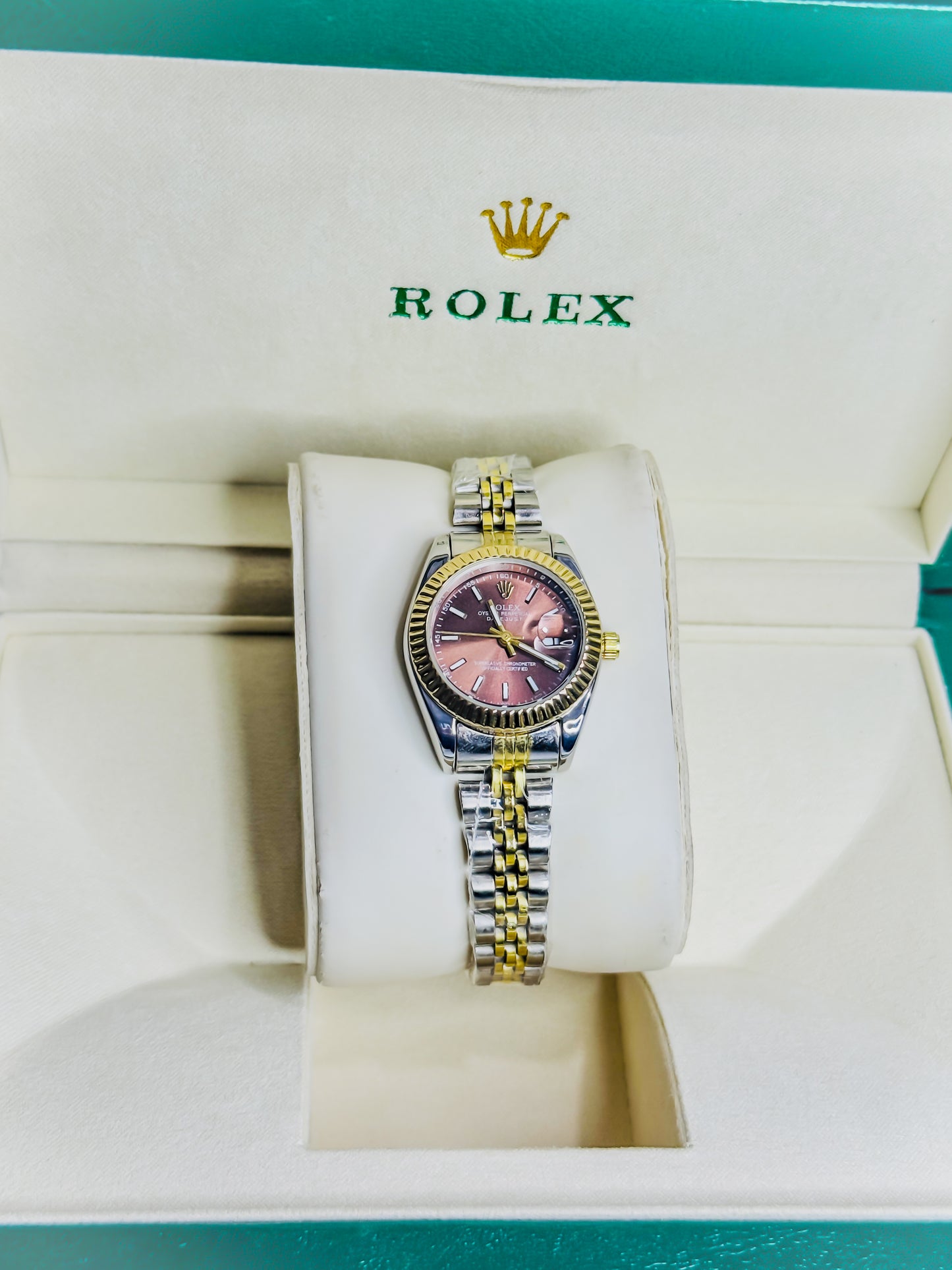 Rolex Brown Dial Female Watch