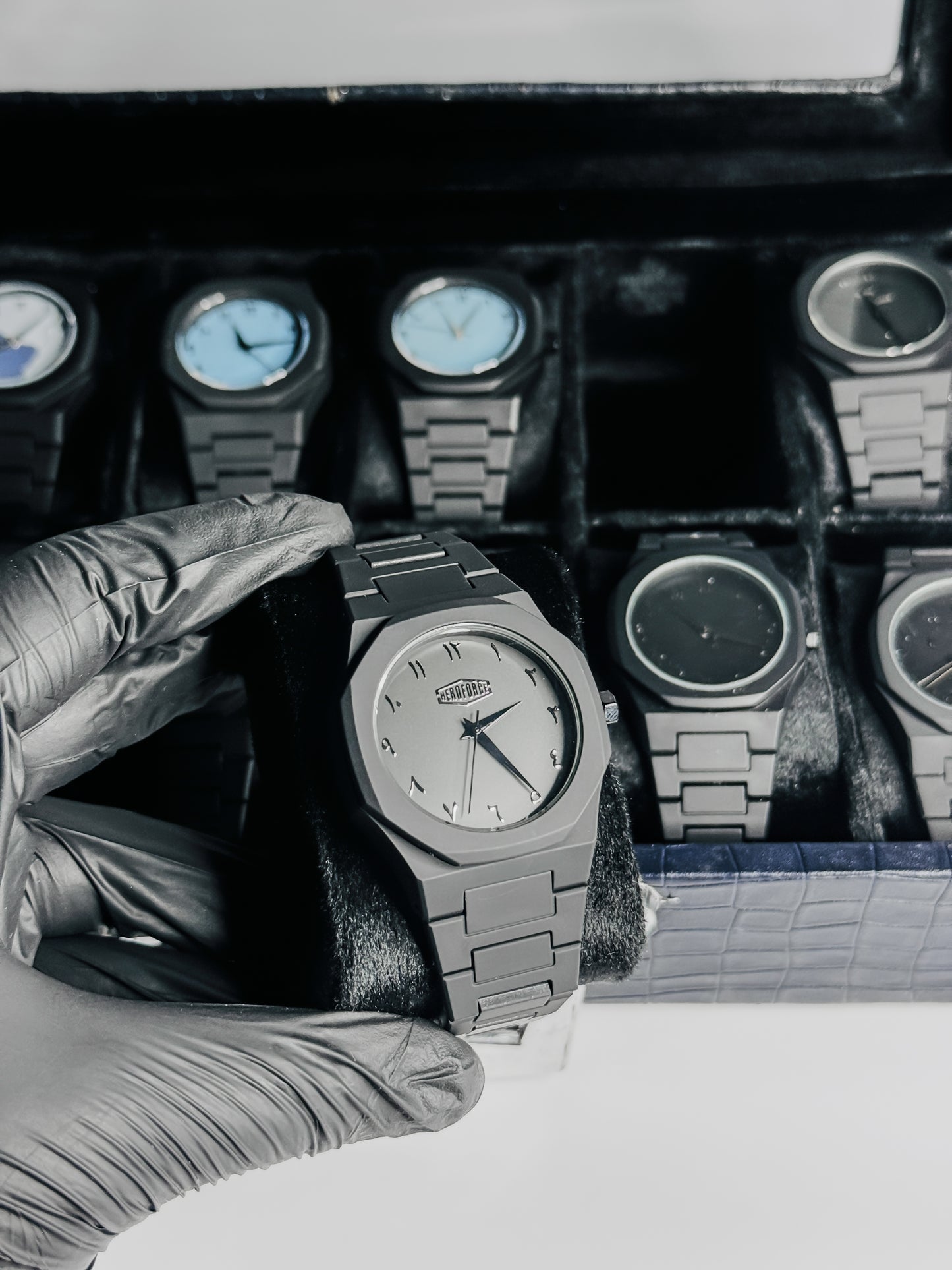 Black Arabic Aura Watch - Hero Face