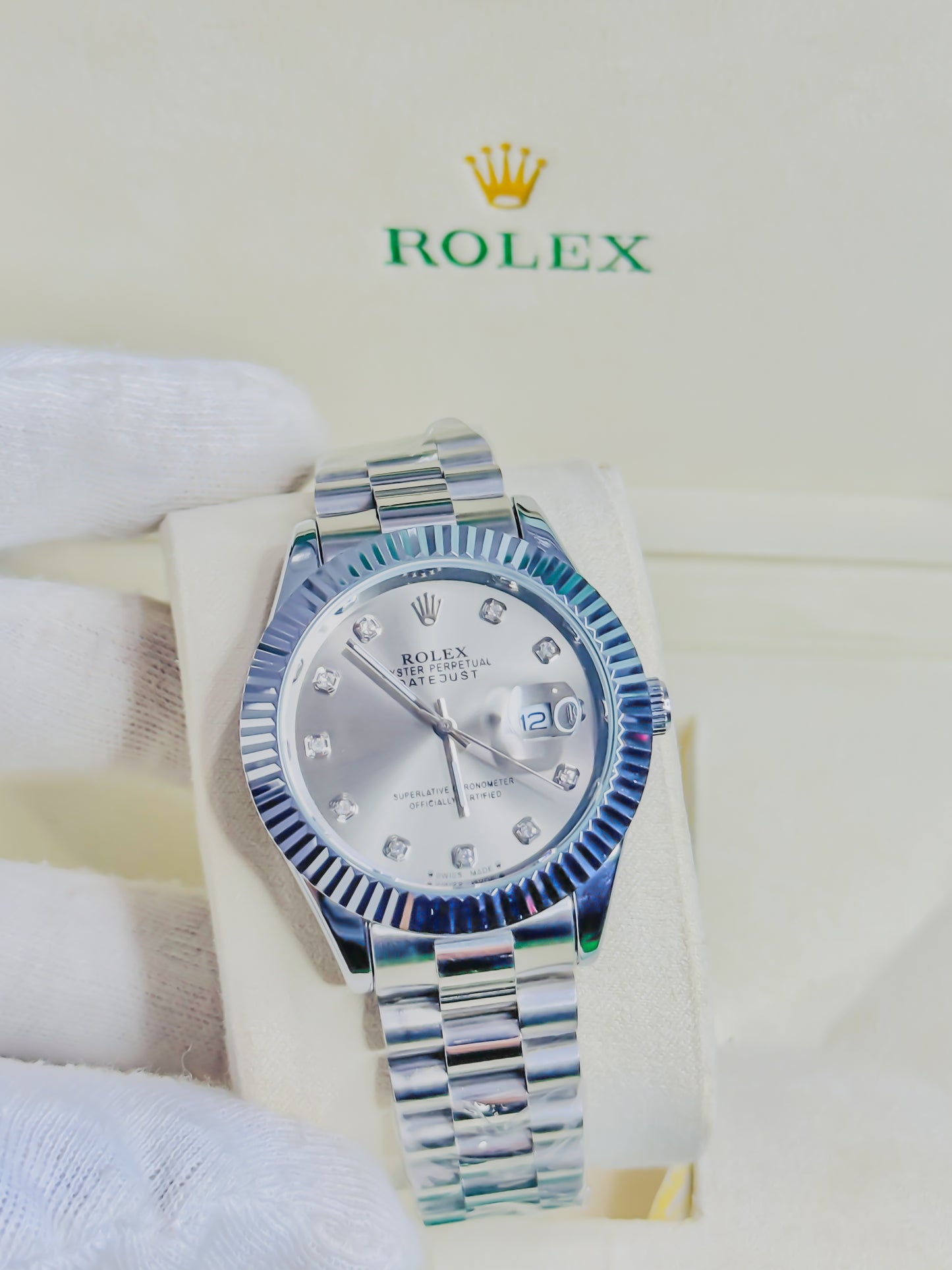 Rolex Royale Date Just - Silver