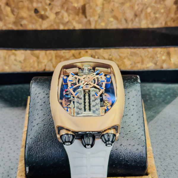 Jacob&Co Bugatti Chiron Skeleton - White Master Edition