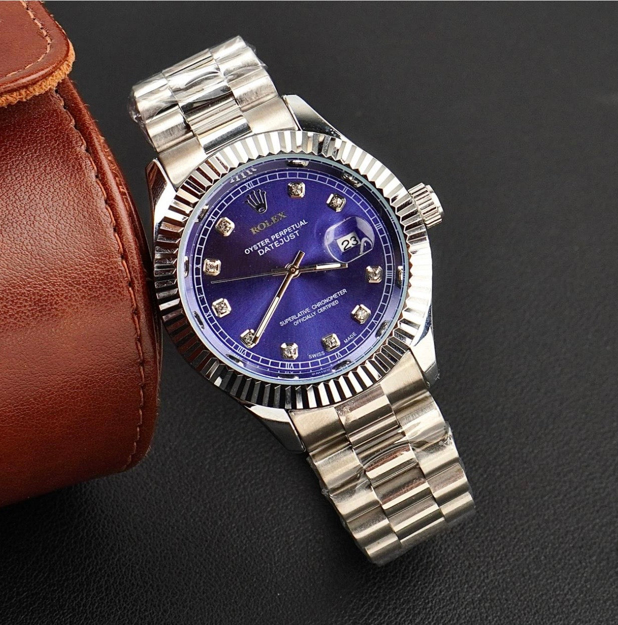 Royale Date Just - Silver Blue