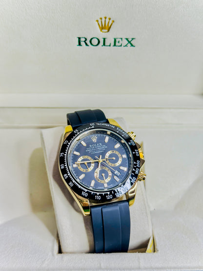 Rolex Daytona Black Dial - Chronograph Strap Edition