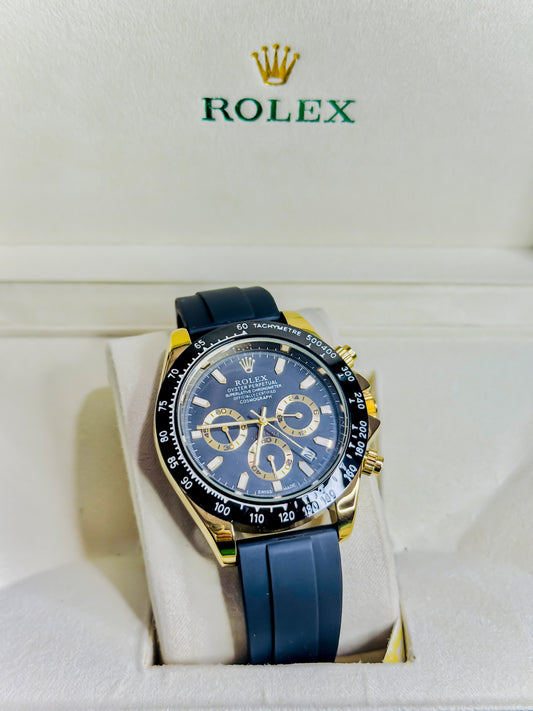 Rolex Daytona Black Dial - Chronograph Strap Edition
