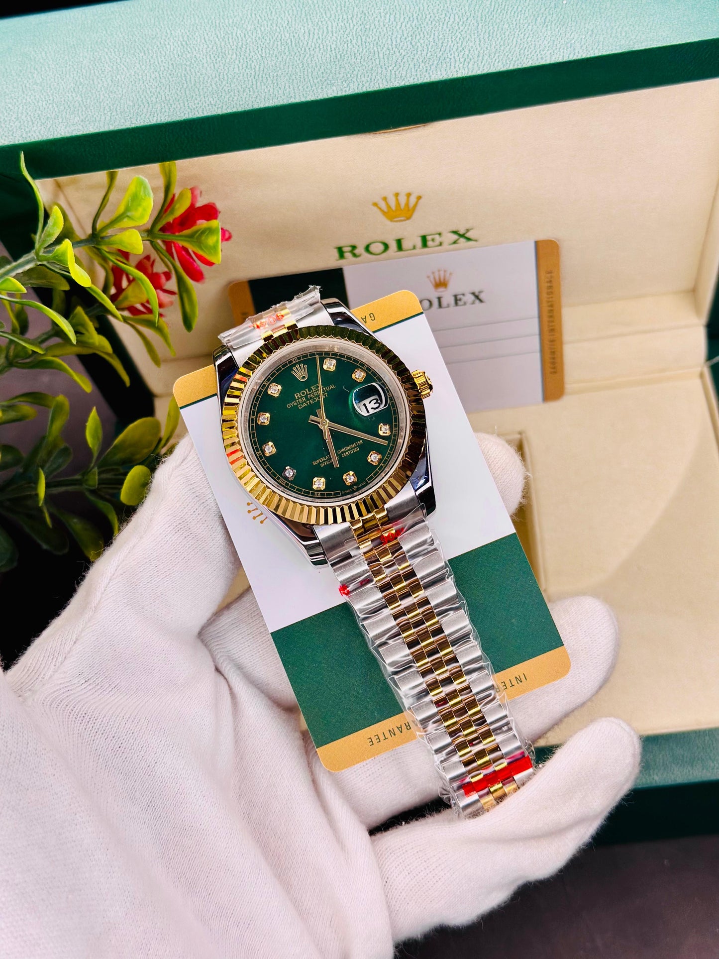 Rolex Datejust Two-Tone | Black Dial - Master Diamond Edition