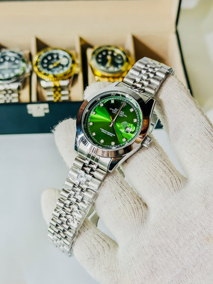 Date Just - Green & Silver Edition