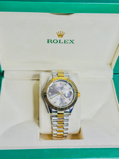 Rolex Royale Date Just - Dual Gold & Silver