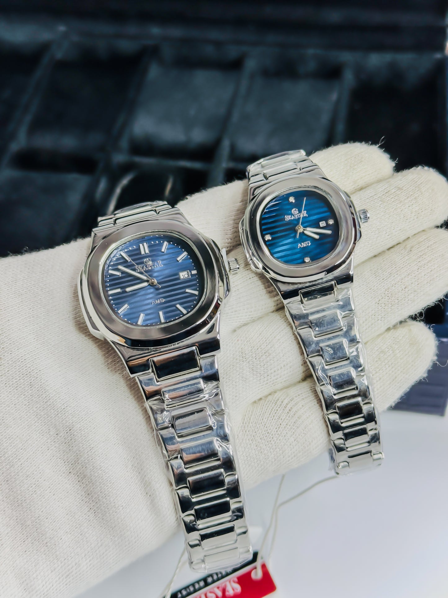 Seastar Royale Silver - Blue Dial Couple Edition