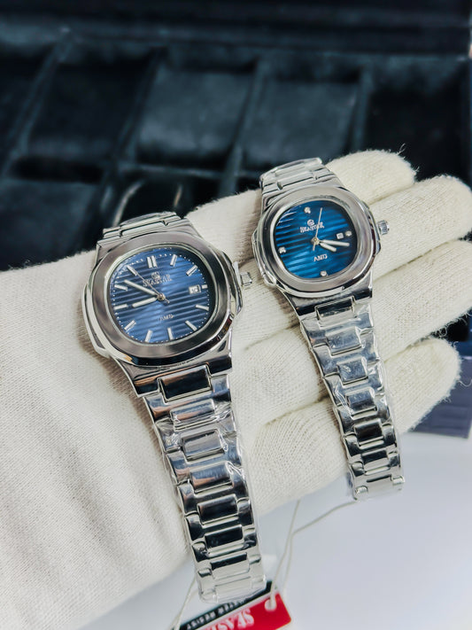 Seastar Royale Silver - Blue Dial Couple Edition