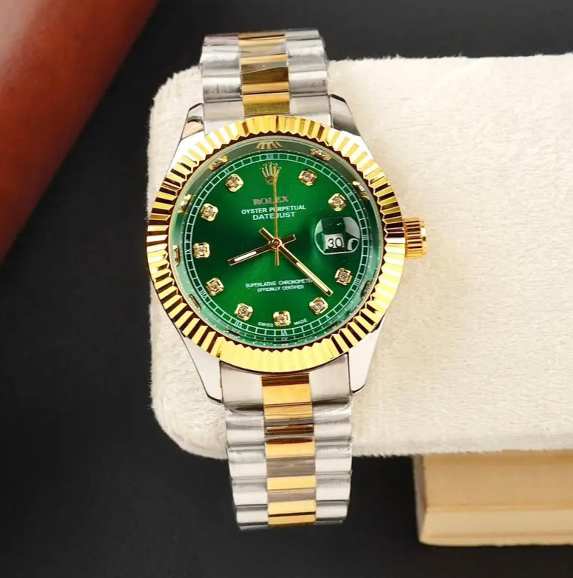 Rolex Royale - Date Just Dual Green Dial