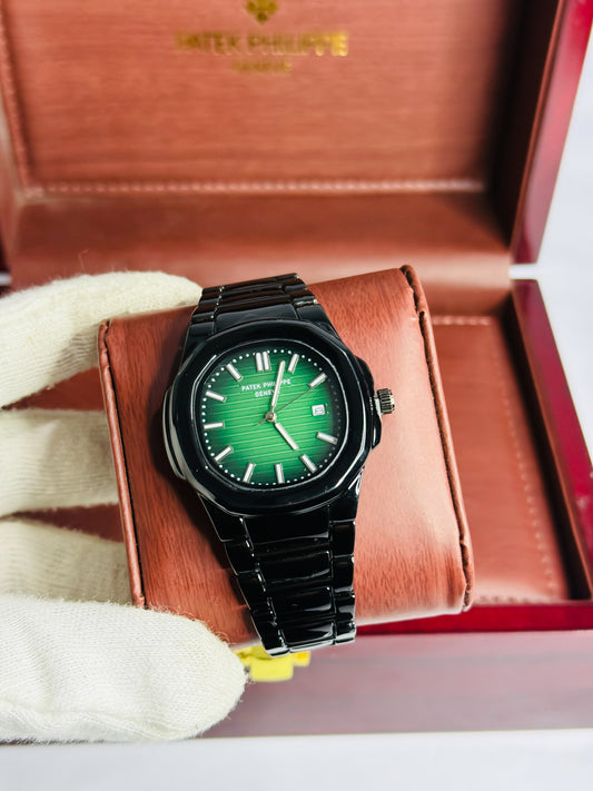 Patek Philippe Geneve Black - Green Dial