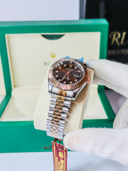 Premium Date Just - Two Tone - Rose Gold Edition