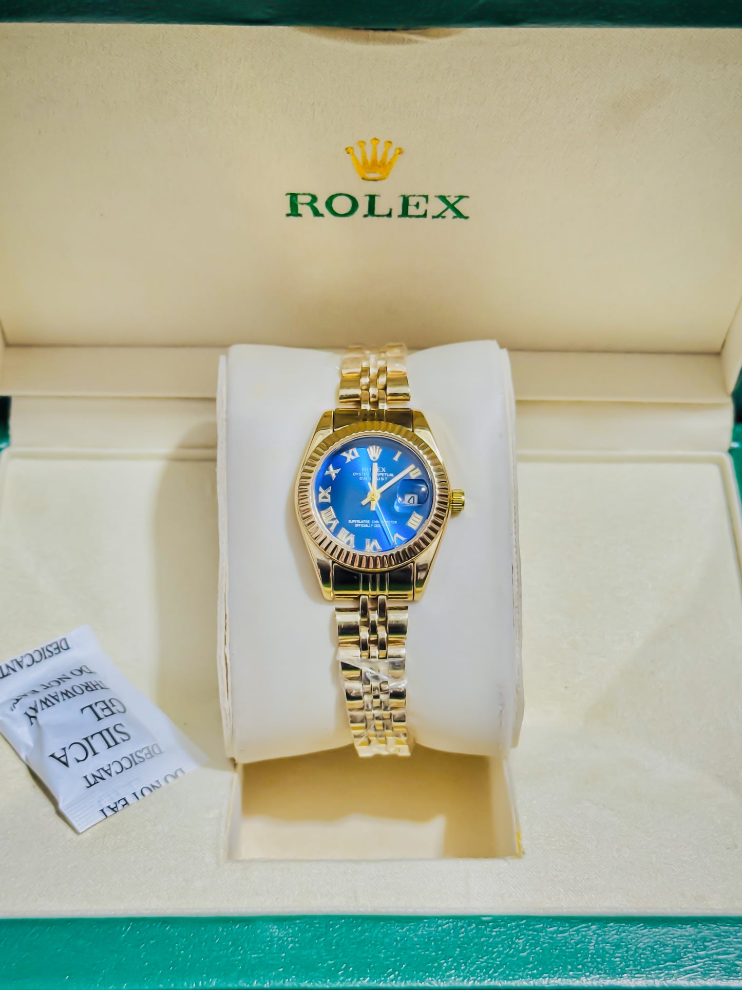 Rolex Royale Golden - Blue Dial Couple Edition