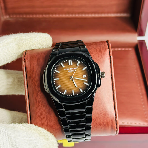 PP Geneve Black - Brown Dial