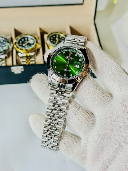 Date Just - Green & Silver Edition