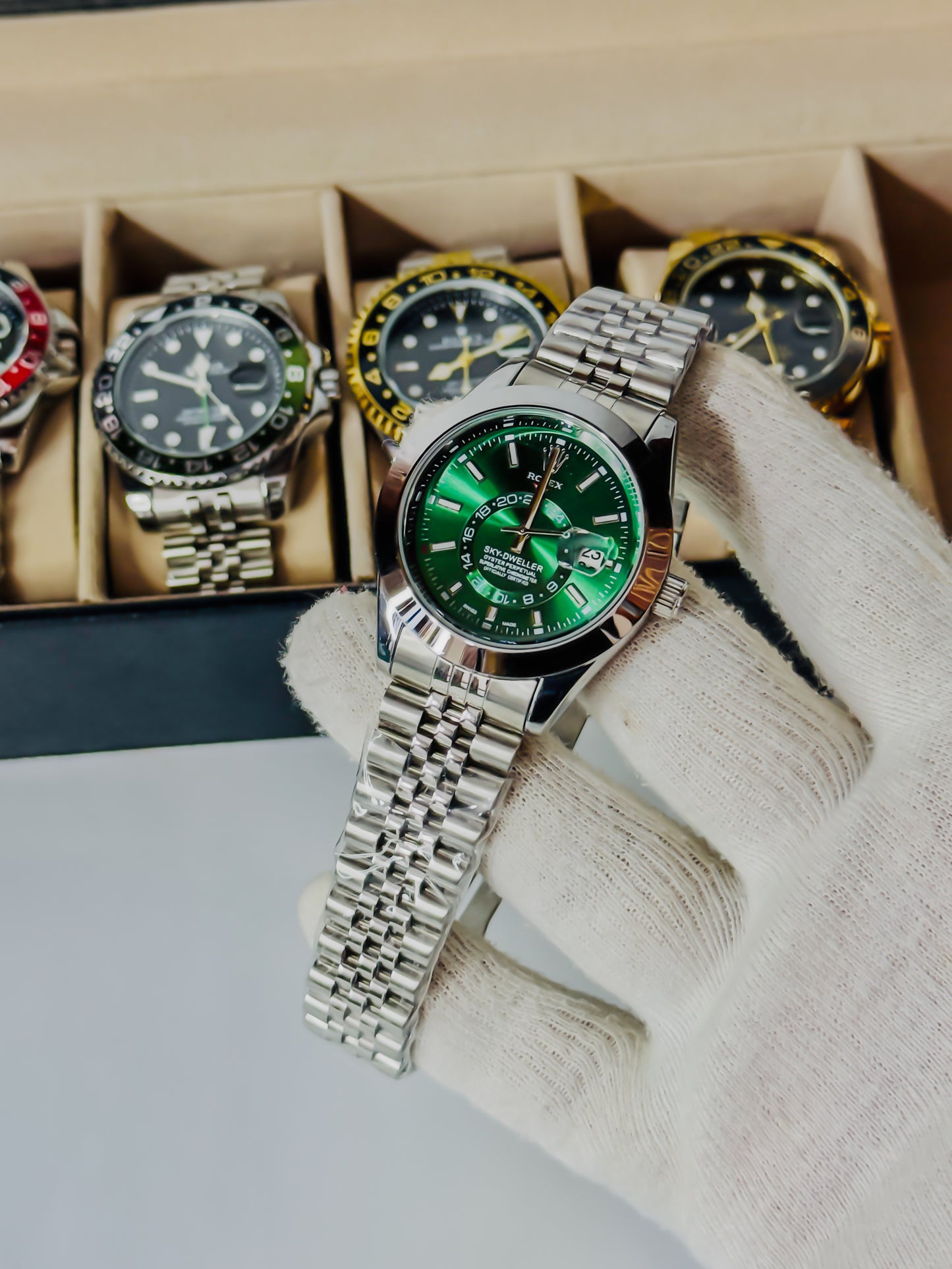 Sky Dweller Green & Silver Edition