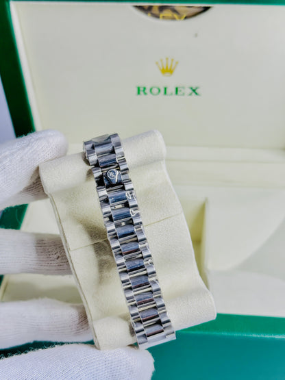 Rolex Royale Date Just Silver - Black Dial Female Edition
