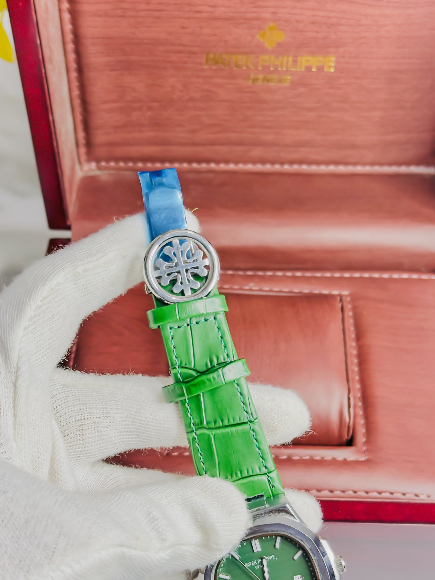 Patek Philippe - Silver Green Leather Edition