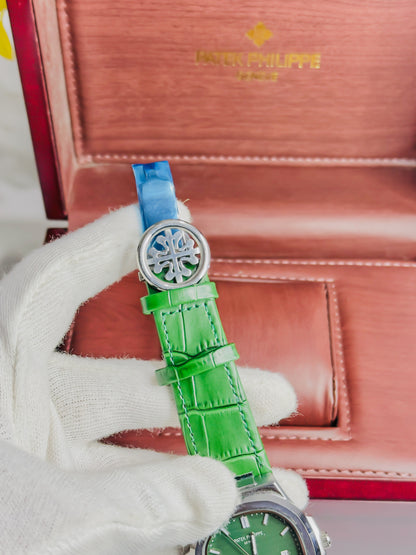 Patek Philippe - Silver Green Leather Edition