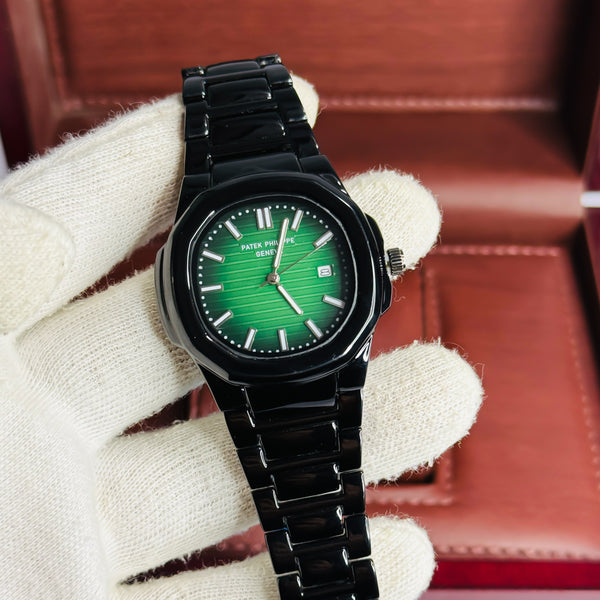 PP Geneve Black - Green Dial