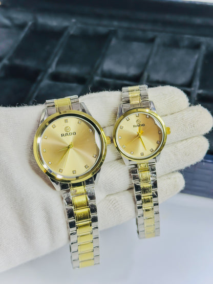 Rado Dual Gold & Silver - Premium Couple Watch