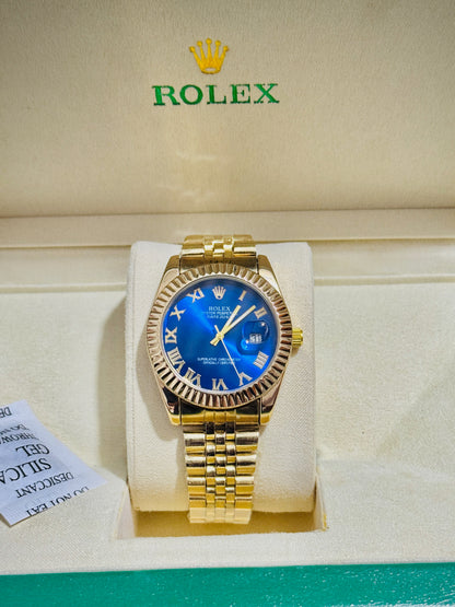 Rolex Royale Golden - Blue Dial Couple Edition