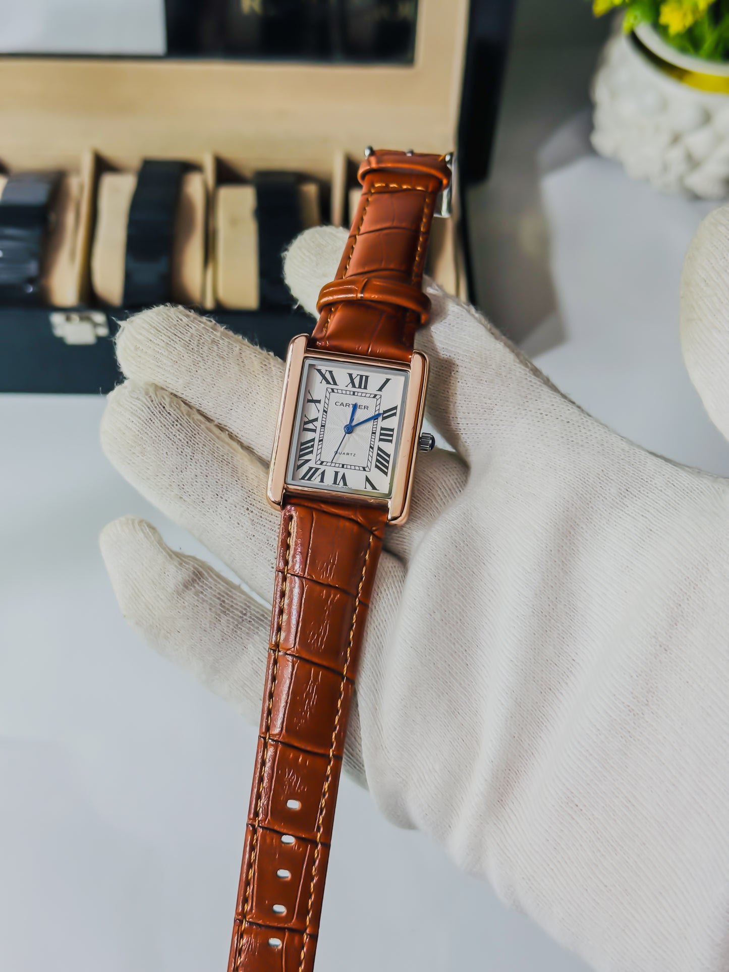 Old Money Tank - Brown & Silver Leather Edition