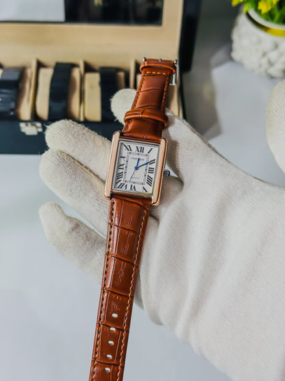 Old Money Tank - Brown & Silver Leather Edition