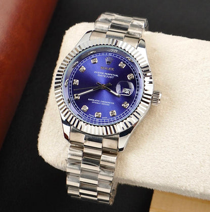 Royale Date Just - Silver Blue