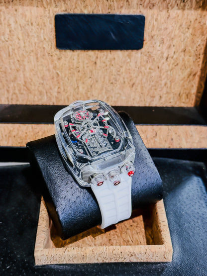 Jacob&Co Bugatti Chiron Sapphire Edition – Transparent Red & White