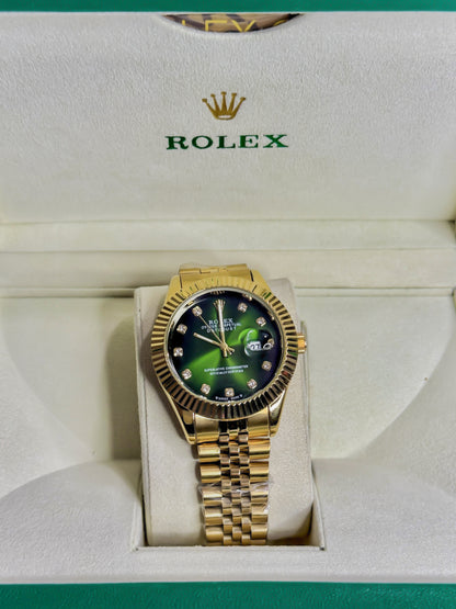 Rolex Royale Date Just Golden - Green Dial Edition
