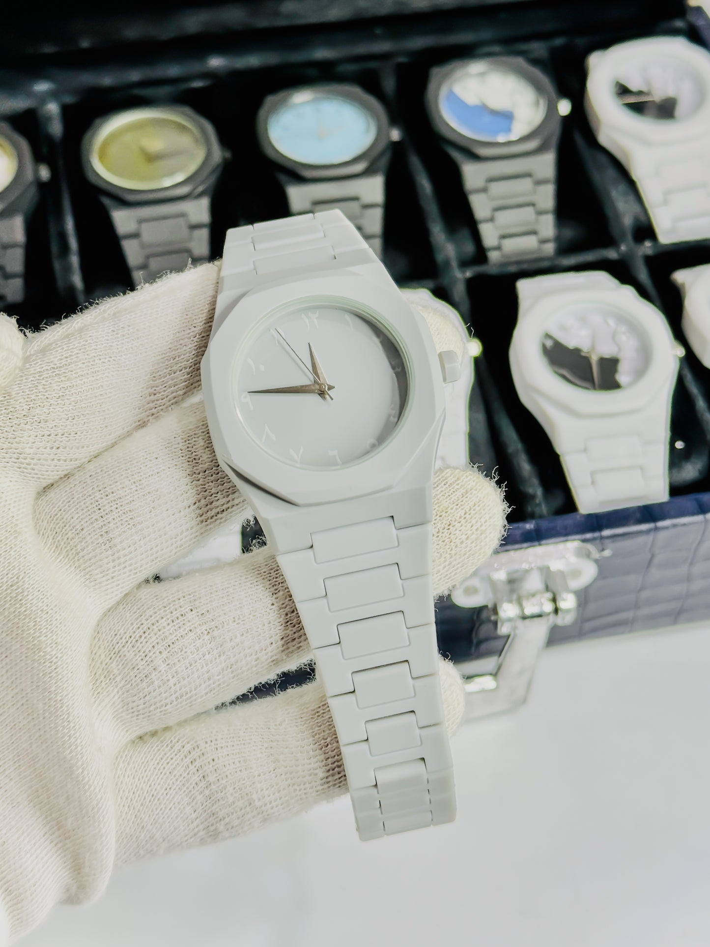 Grey Arabic Aura Watch